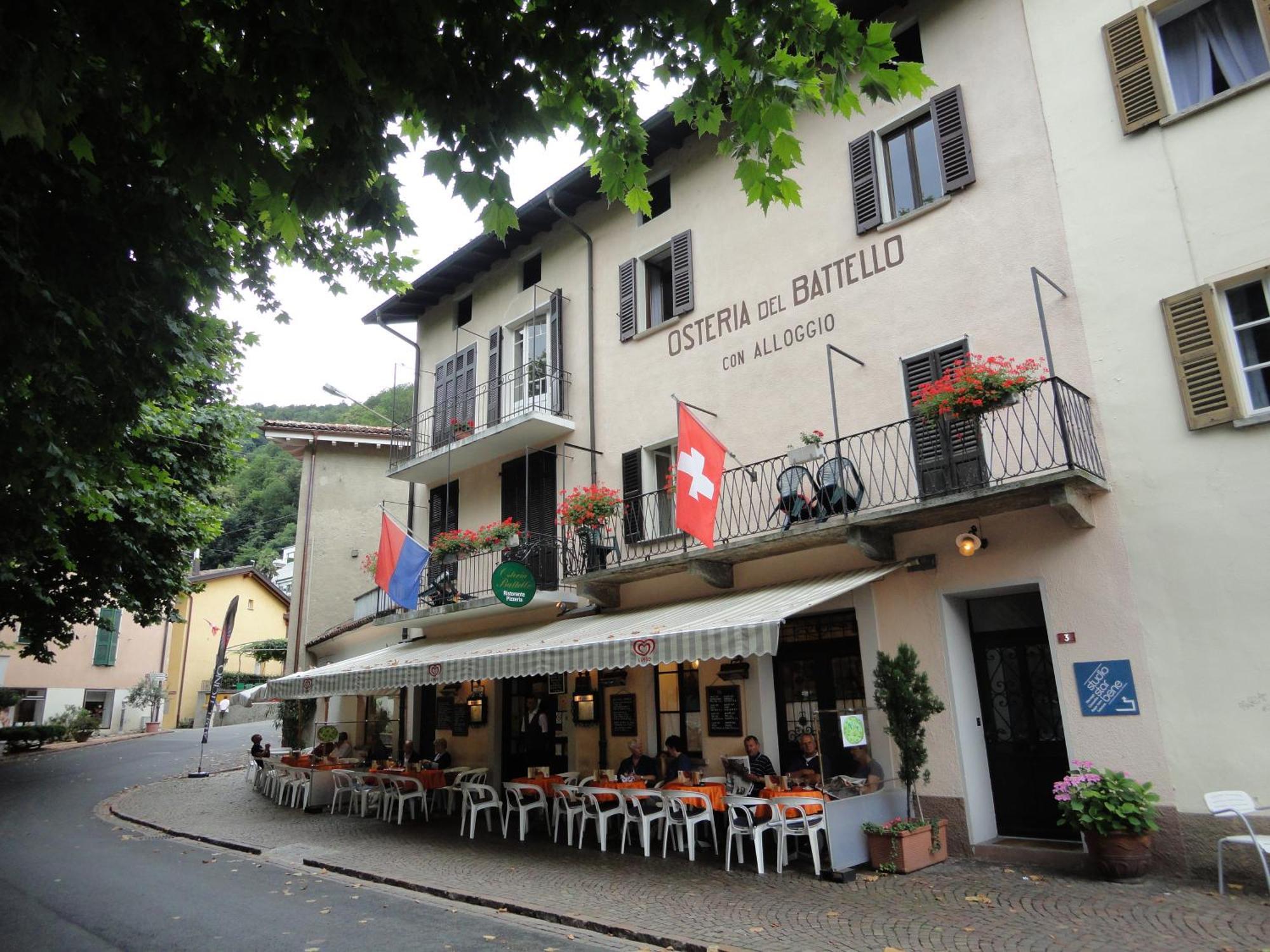 Osteria Battello Hotel Caslano Buitenkant foto